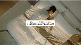 Marriott Bonvoy When Your Bedding is from Marriott Bonvoy Boutiques