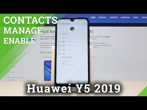 How to Add Photo to Contact to HUAWEI Y5 2019 - Personalize Contact Profile