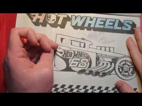 Coloring a Hot Wheels Car Calm and Relaxing