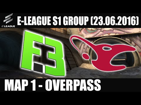 Mousesports vs Flipsid3 Tactics | Semi Final Map 1 (Overpass) E-LEAGUE Group E (23.06.2016) [CSGO]