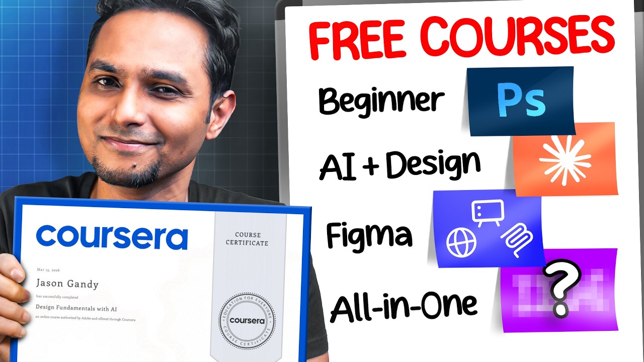 BEST UI/UX Design FREE COURSES [2026] | Saptarshi Prakash