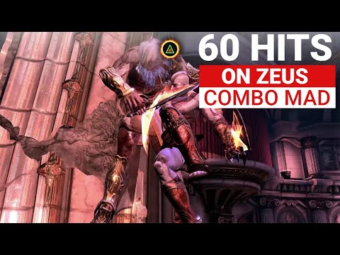 Insane 60 Hit Combo Mad on Zeus - GOW 3 Combo Mad