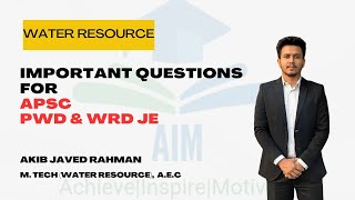 Important question PYQ for APSC AE JE (irrigation and water resource )| APSC PWD JE | APSC WRD JE