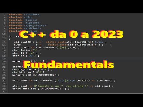 Corso C++ 23 #2 :  da 0 a 2023 :  Fundamentals !