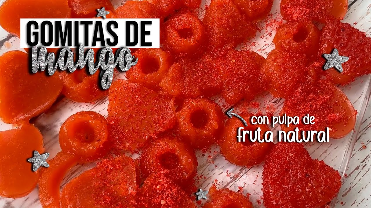 🥭 GOMITAS de MANGO ENCHILADAS (con PULPA de FRUTA NATURAL )