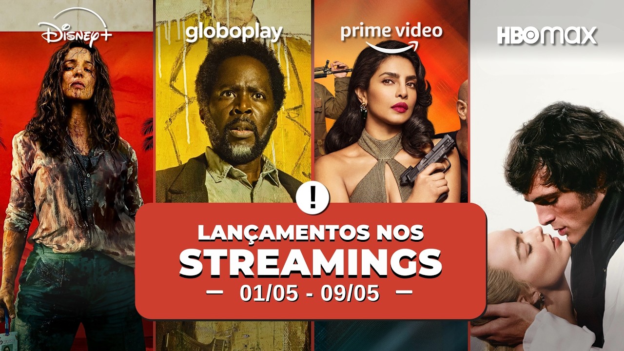 10 MELHORES LANÇAMENTOS NOS STREAMINGS (01/05 a 09/05): NETFLIX, PRIME VIDEO, HBO, DISNEY E MAIS