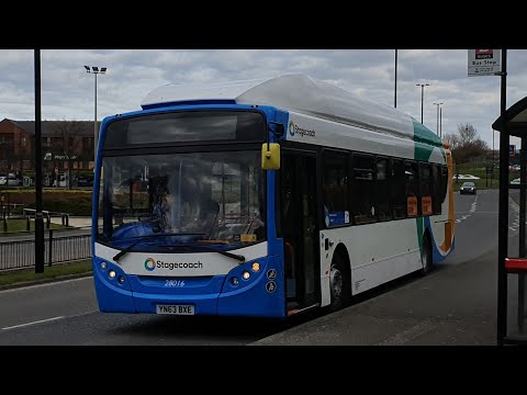 Journey on Route X20/E2 | YN63BXE/28016 - Stagecoach North East: Scania K270UB/ADL Enviro 300NG