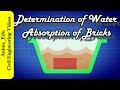 How to Determine the Water Absorption of Bricks? // Test on Bricks //