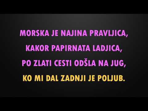 Ansambel Topliška pomlad - MORSKA PRAVLJICA - besedilo, lyrics, tekst, karaoke