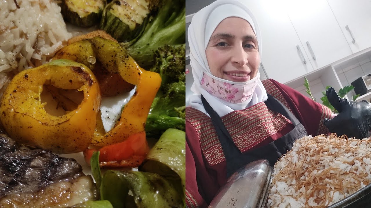 Arroz sírio (arroz com macarrão cabelo de anjo)Ao lado de churrasco fáceis e econômicas /ارز بشعيرية