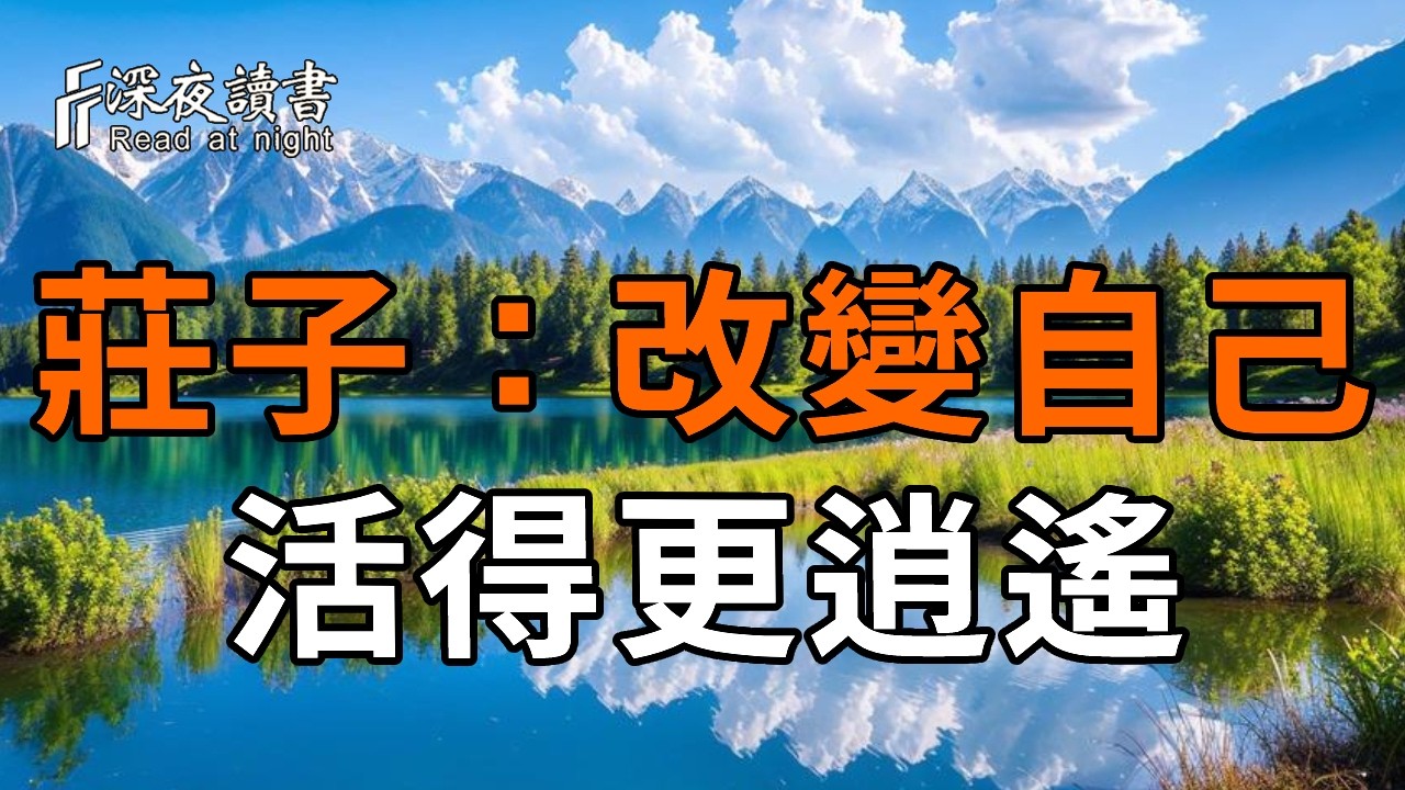 莊子的生命哲學:改變自己,活得更逍遙【深夜讀書】#人生感悟 #正能量 #情感 #晚年幸福 #深夜讀書  #内耗 #?