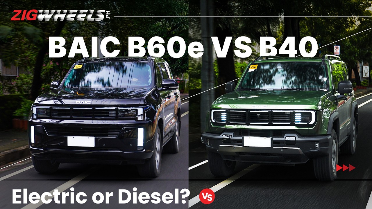 Electric or Diesel? BAIC B60e Beaumont rEV vs. B40 Pro Trailmaster Comparo | Zigwheels.Ph