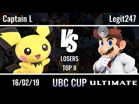 UBC Cup 2019: Losers Top 8 - TGS|Captain L (Pichu) vs Legit247 (Dr. Mario)