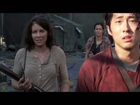 Seeing Beth's death, Maggie cries and faints