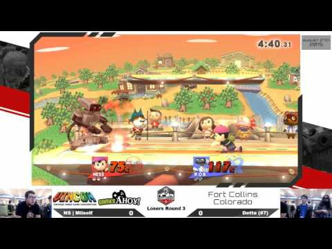 Smash 4 Singles - NS|Miiself (Ness) Vs. Detta (R.O.B.) - LR3