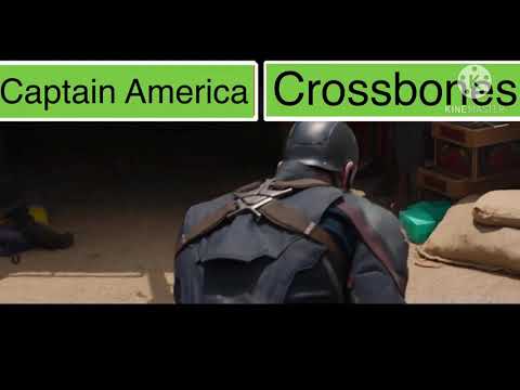 Captain America VS Crossbones with healthbars