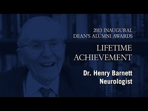 2013 Dean's Alumni Awards - Dr. Henry Barnett, Lifetime Achievement