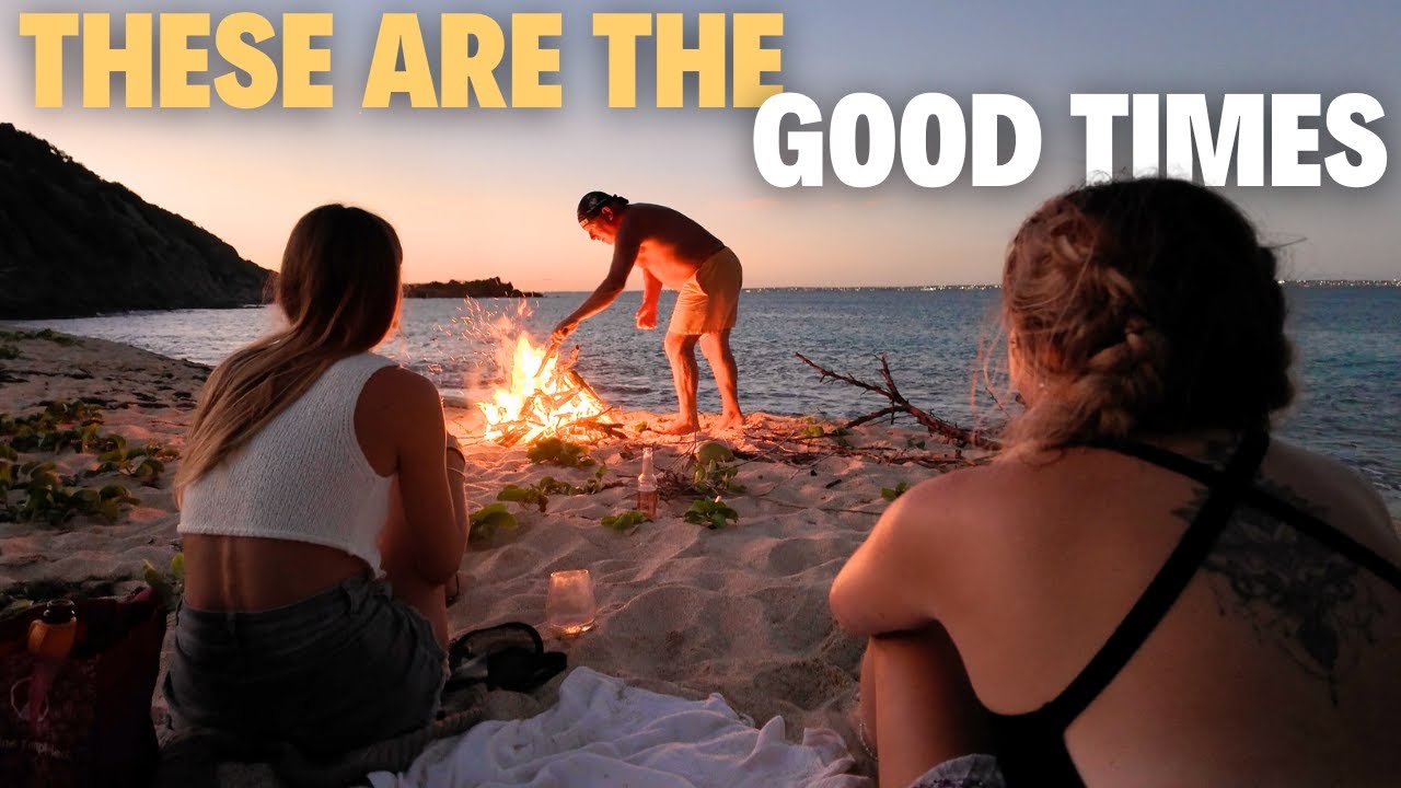 SAILING THE CARIBBEAN: BEACH BONFIRES & BOAT JAMS! EP-165