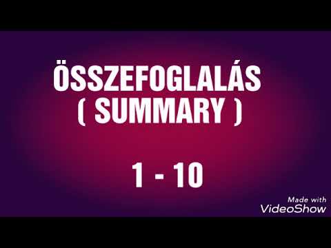 061 - Összefoglalás ( SUMMARY ) 1-10 - Kaizen Angol - rövid, ingyenes nyelvleckék minden nap
