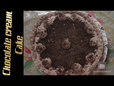 How to make Chocolate cream cake without oven at Home
