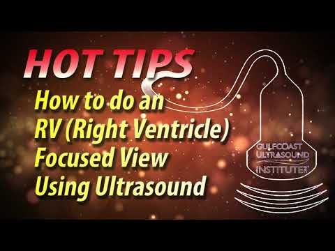 How to do an RV Focused View Using Ultrasound