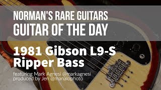 Video thumbnail for Norman's Rare Guitars - Guitar of the Day: 1981 Gibson L9-S Ripper Bass by Normans Rare Guitars