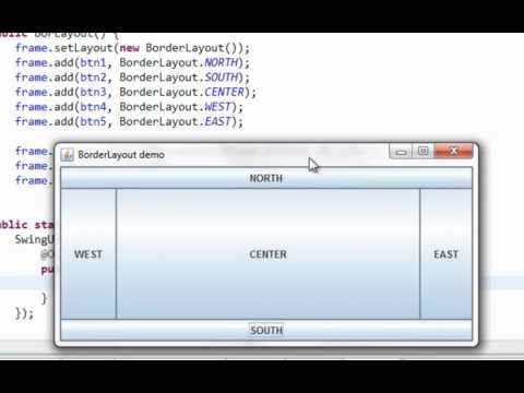 Java Swing Gui Tutorial 15 Borderlayout