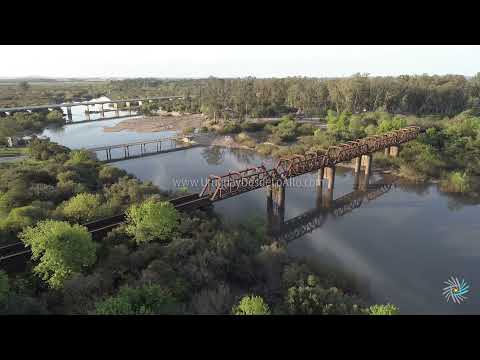 Video aéreo de los puentes sobre el río Olimar Chico, Treinta y Tres P4P 62071