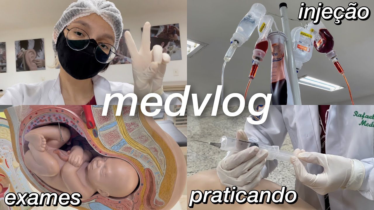 ROTINA DE UMA ESTUDANTE DE MEDICINA #13 💉🩸 (injeção, sutura, exames...)