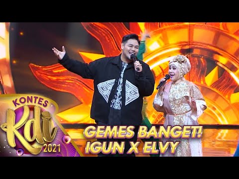 GEMES BANGET! DUET IVAN GUNAWAN DAN UMI ELVY SUKAESIH| KONTES KDI 2021