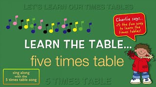 Kidzone - Learn The Table - Five Times Table