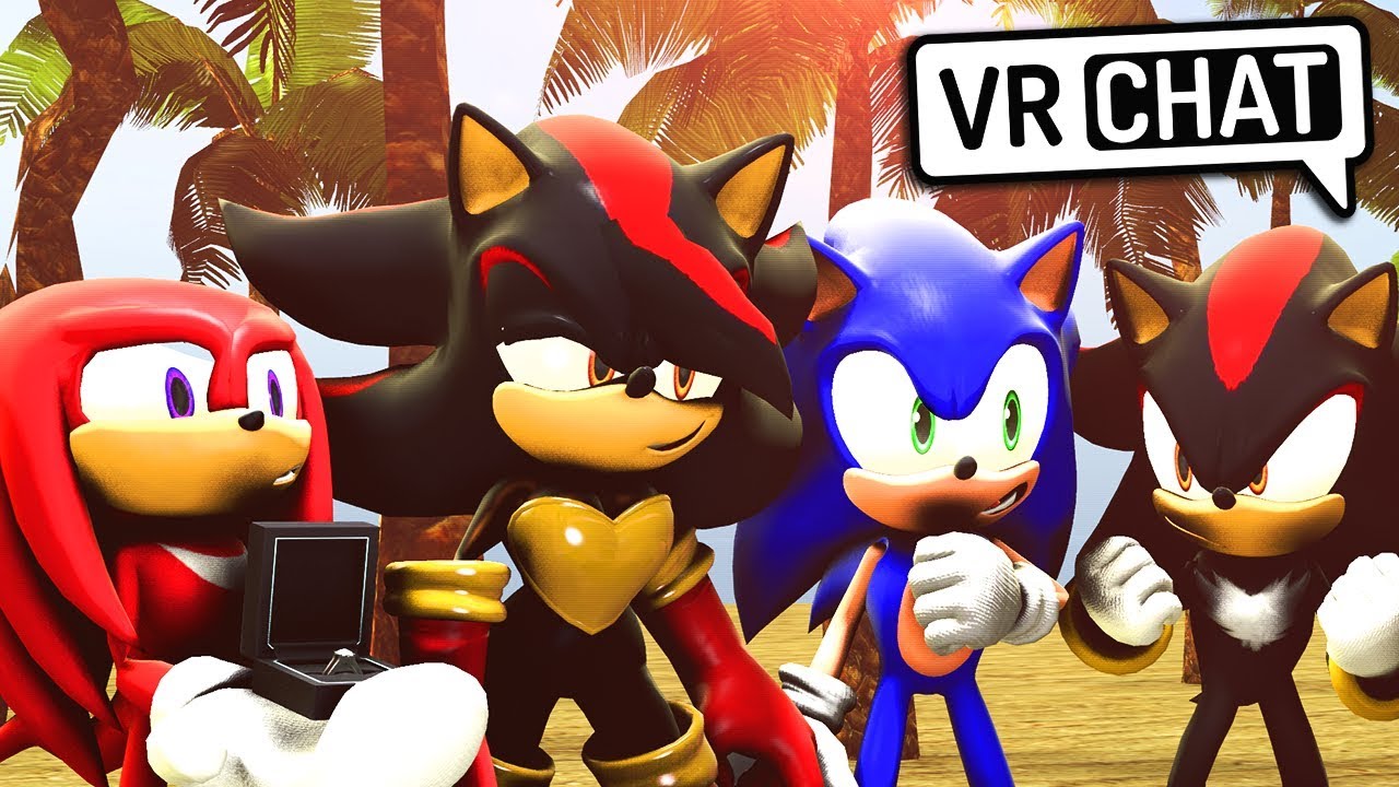 Sonic, Shadow & Knuckles Meet Shadina! (VR Chat)