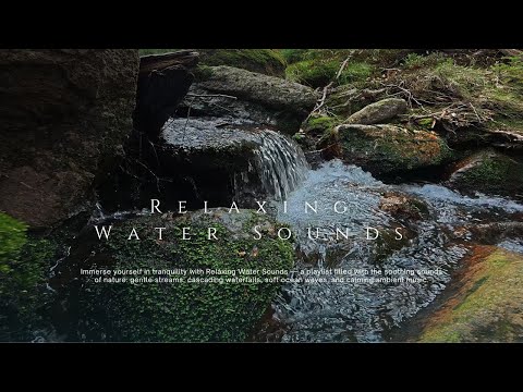 Relaxing Water Sounds for Sleep or Focus 4K HDR Babbling Brook