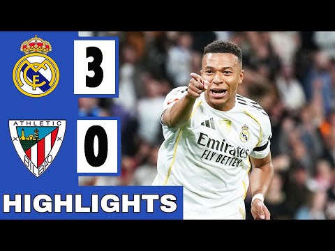 Real Madrid vs Athletic Bilbao 3-0 All Goals & Highlights 2025 HD