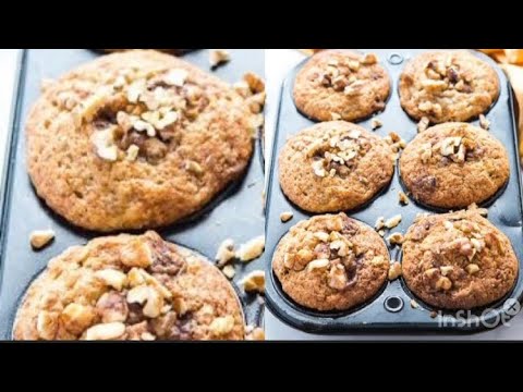 BANANA WALNUT MUFFINS //banana nut muffins racipe//Ayeka’s vlog 