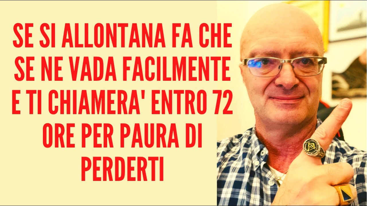 Watch Now SE SI ALLONTANA FA CHE SE NE VADA FACILMENTE E TI CHIAMERA' ENTRO 72 ORE PER PAURA DI PERDERTI SE SI ALLONTANA FA CHE SE NE VADA FACILMENTE E TI CHIAMERA' ENTRO 72 ORE PER PAURA DI PERDERTI