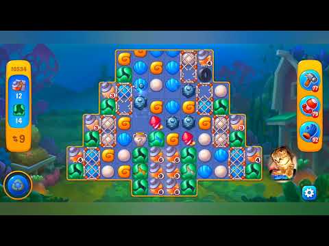 фишдом 2022 # 10534 уровень - прохождение без бустеров # Fishdom,  10534  level - no Boosters.