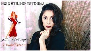 Valentines Hair || Jessica Rabbit Inspired || HAIR STYLING TUTORIAL ||