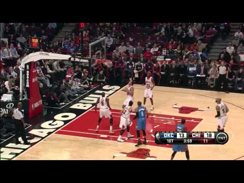 Serge Ibaka 21 points 4 blocks vs Chicago Bulls full highlights 11/08/2012 HD