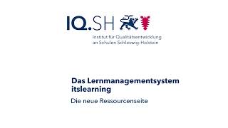 Die neue Ressourcenseite – Das Lernmanagementsystem itslearning