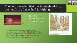 Doctrine and Covenants 115–120 His Sacrifice Shall Be More Sacred unto Me Than His Increase” (LDS)