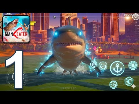 Maneater Mobile - Gameplay Walkthrough Part 1 - Intro & Tutorial Story Mode (iOS, Android)