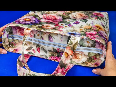 ⭐ DIY-Einkaufstasche mit Reißverschluss – einfach und stilvoll (keine Nähkenntnisse erforderlich!)