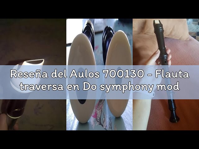 Vídeo relacionado con Aulos 700130 - Flauta traversa en Do symphony mod. C-21, color marfil