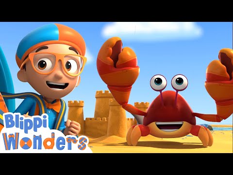 Blippi wonders - building sandcastles blippi animated series