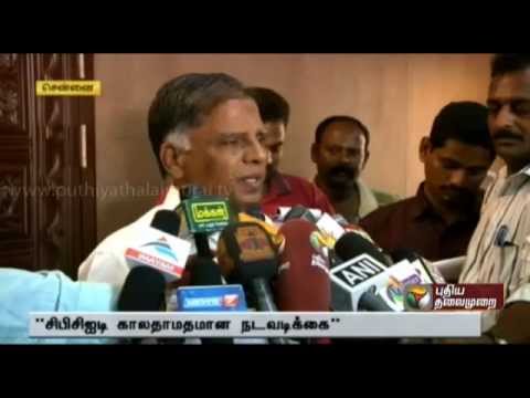 Agri krishnamoorthy arrest is delay action, says G.Ramakrishnan (marxist)
