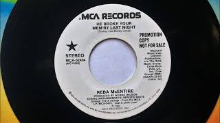 He Broke Your Mem&#39;ry Last Night , Reba McEntire , 1984