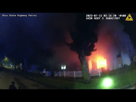 BODY CAM | OSHP trooper saves family from house fire next door, shown in bodycam video