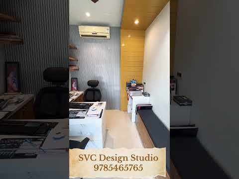 Beautiful small office renovation 😍😍 / Small Office Interior #interiordesign