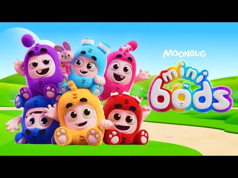 Thumbnail of the video: 🌟BRAND NEW! 🌟 Minibods New Series | April 15th @Minibods | Baby Oddbods | Comedy Cartoon Episodes